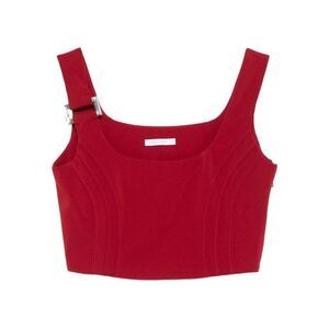 PATRIZIA PEPE Women's Short-Sleeve T-Shirt with Stud Detailing Women RED